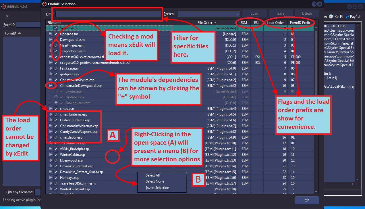 skyrim se sseedit keep loading backup plugin