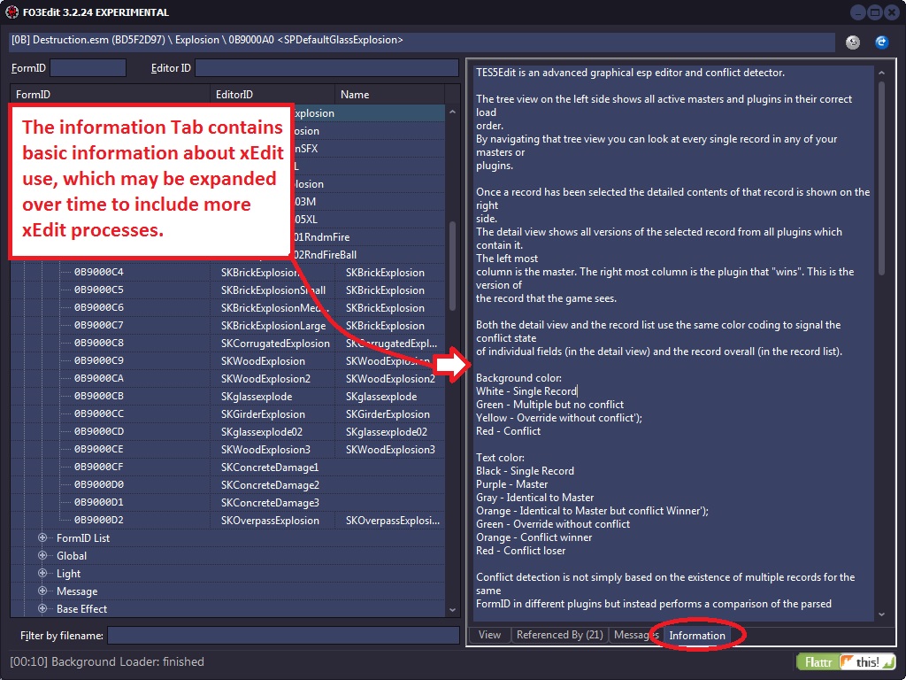 how to use tes5edit to view conflicts