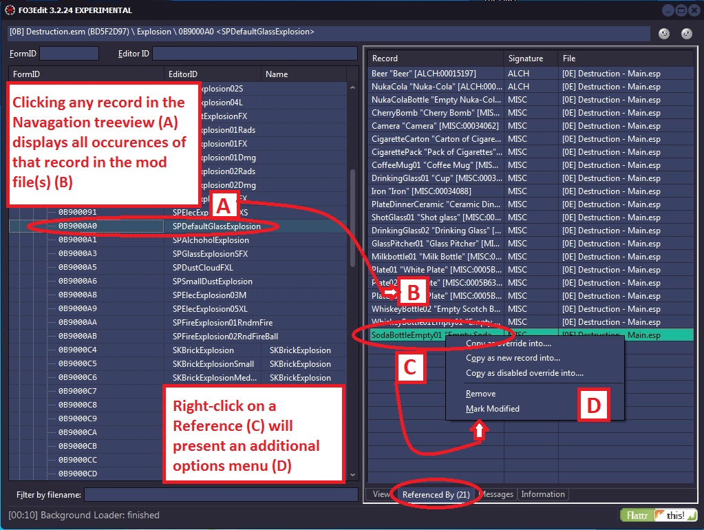 how to use tes5edit to edit a mod